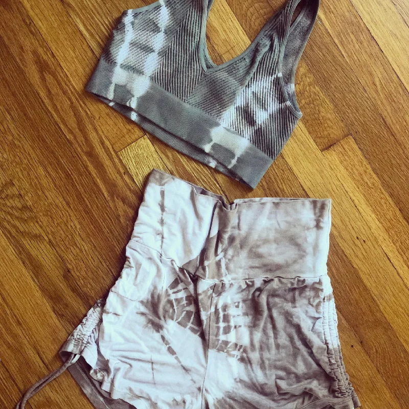 BROWN TOPAZ SIDE TIE DYE